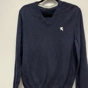 Navy blue mens Express sweater.